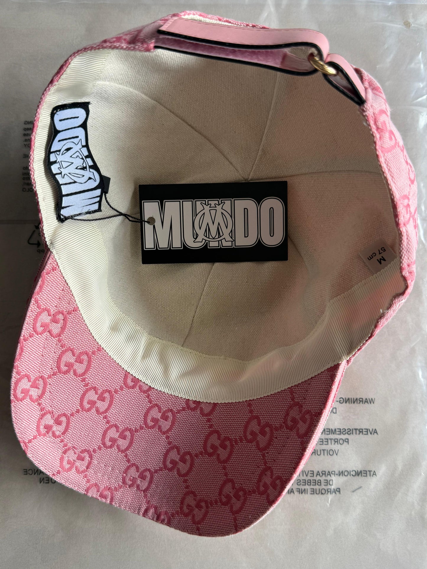 BONÉ GUCCI ROSA M