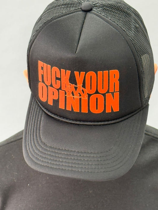 BONÉ MUNDO TRUCKER PRETO COM LARANJA