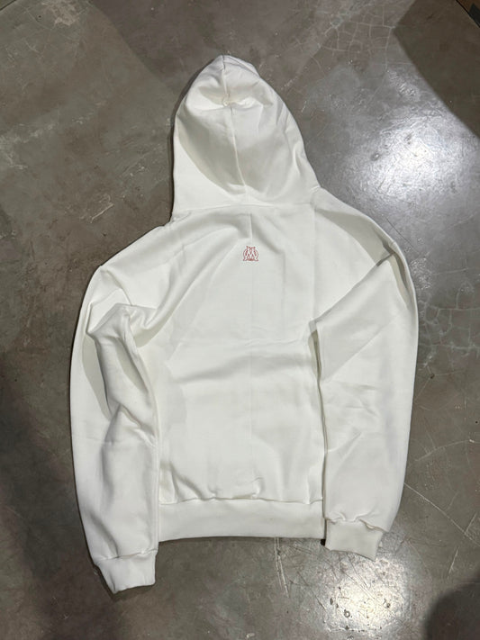 MOLETOM NFDG BRANCO COM VERMELHO
