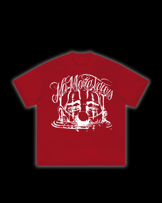NO MORE TEARS VERMELHO COM BRANCO