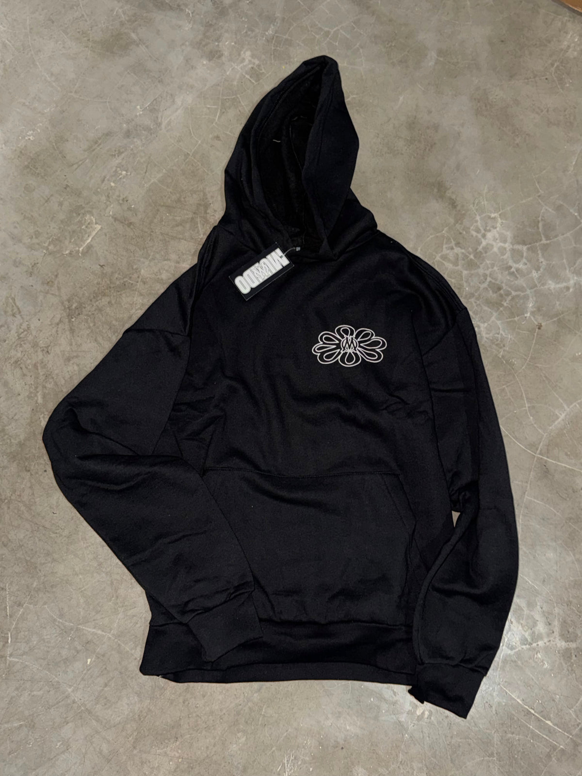 MOLETOM M FLOWER PRETO