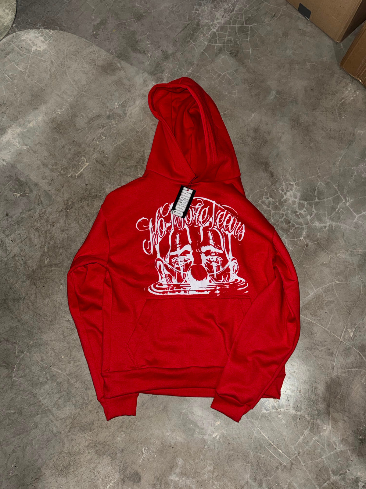 MOLETOM NMT VERMELHO COM BRANCO