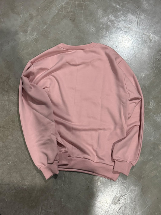 MOLETOM CARECA BASIC M ROSA
