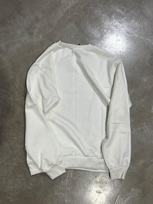 MOLETOM CARECA BASIC M BRANCO